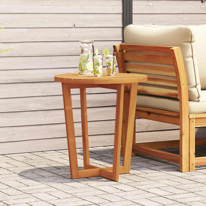 vidaXL Garden Side Table Round Ø70x75 cm Solid Wood Acacia - Brown