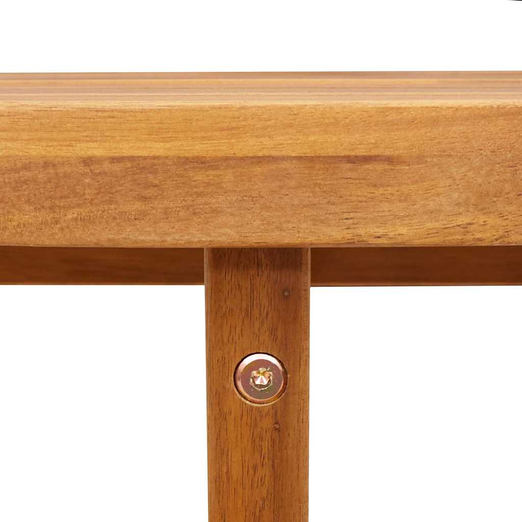 vidaXL Garden Dining Table Round Ø90x75 cm Solid Wood Acacia - Brown