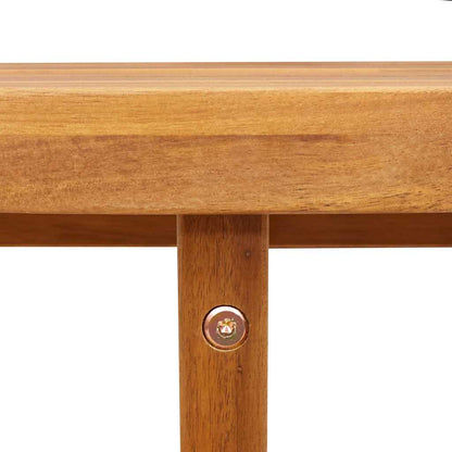 vidaXL Garden Dining Table Round Ø90x75 cm Solid Wood Acacia - Brown
