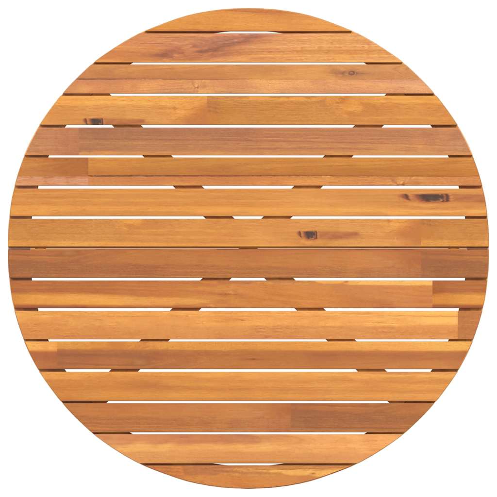 vidaXL Garden Dining Table Round Ø110x75 cm Solid Wood Acacia - Brown
