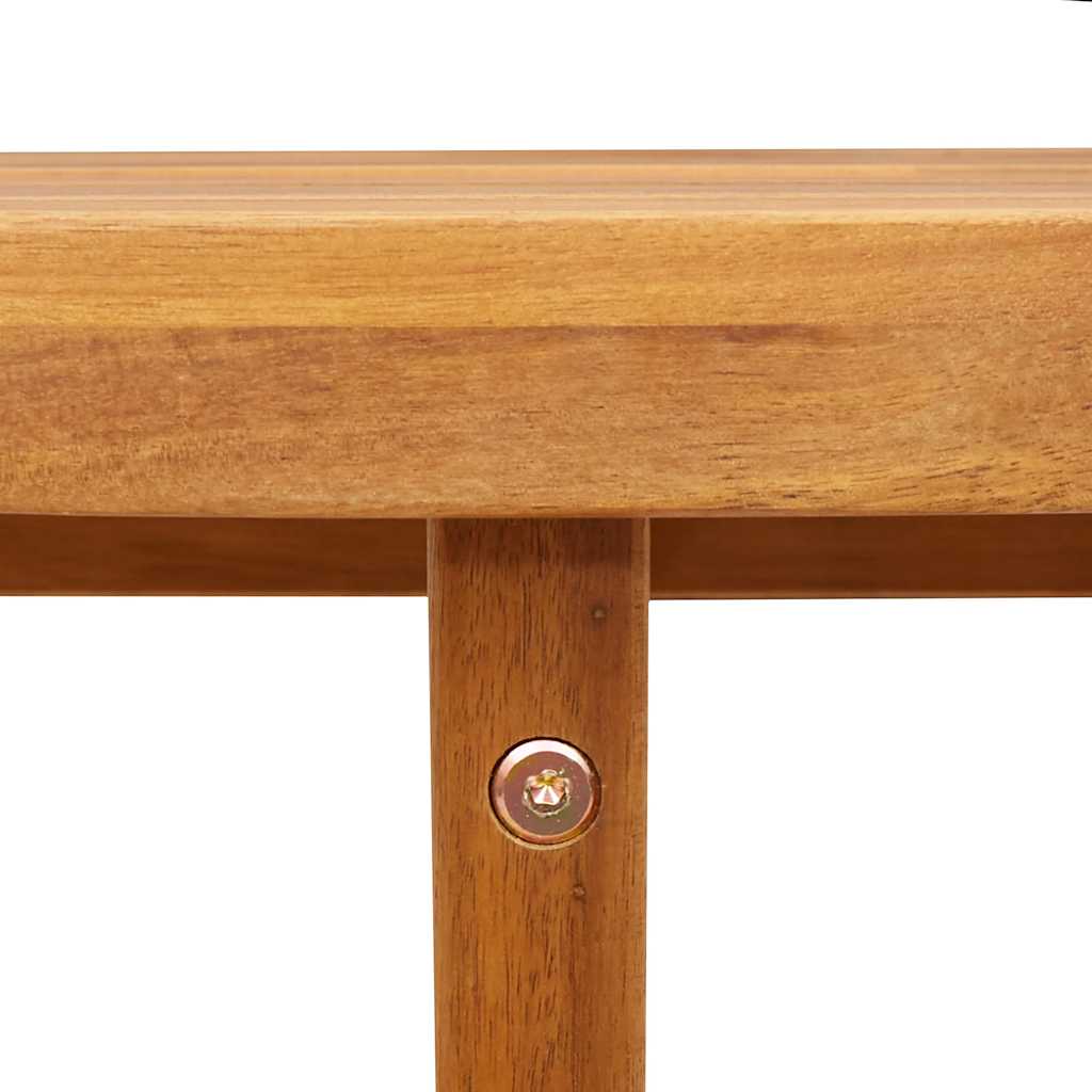 vidaXL Garden Dining Table Oval 200x90x75 cm Solid Wood Acacia - Brown