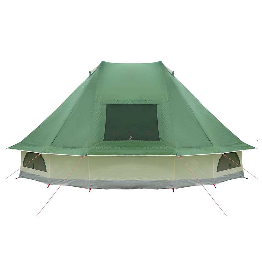 vidaXL Tipi Tent 6-Person Green Taffeta - 466 x 310 x 240 cm
