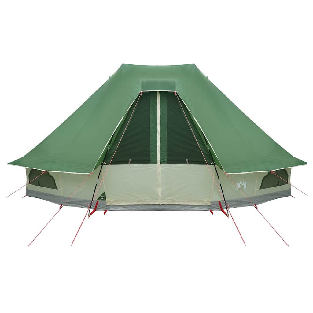 vidaXL Tipi Tent 6-Person Green Taffeta - 466 x 310 x 240 cm