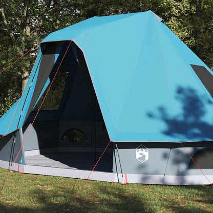 vidaXL Tipi Tent 6-Person Blue Taffeta - 466 x 310 x 240 cm