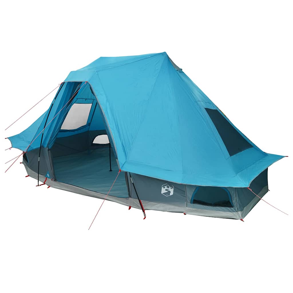 vidaXL Tipi Tent 6-Person Blue Taffeta - 466 x 310 x 240 cm