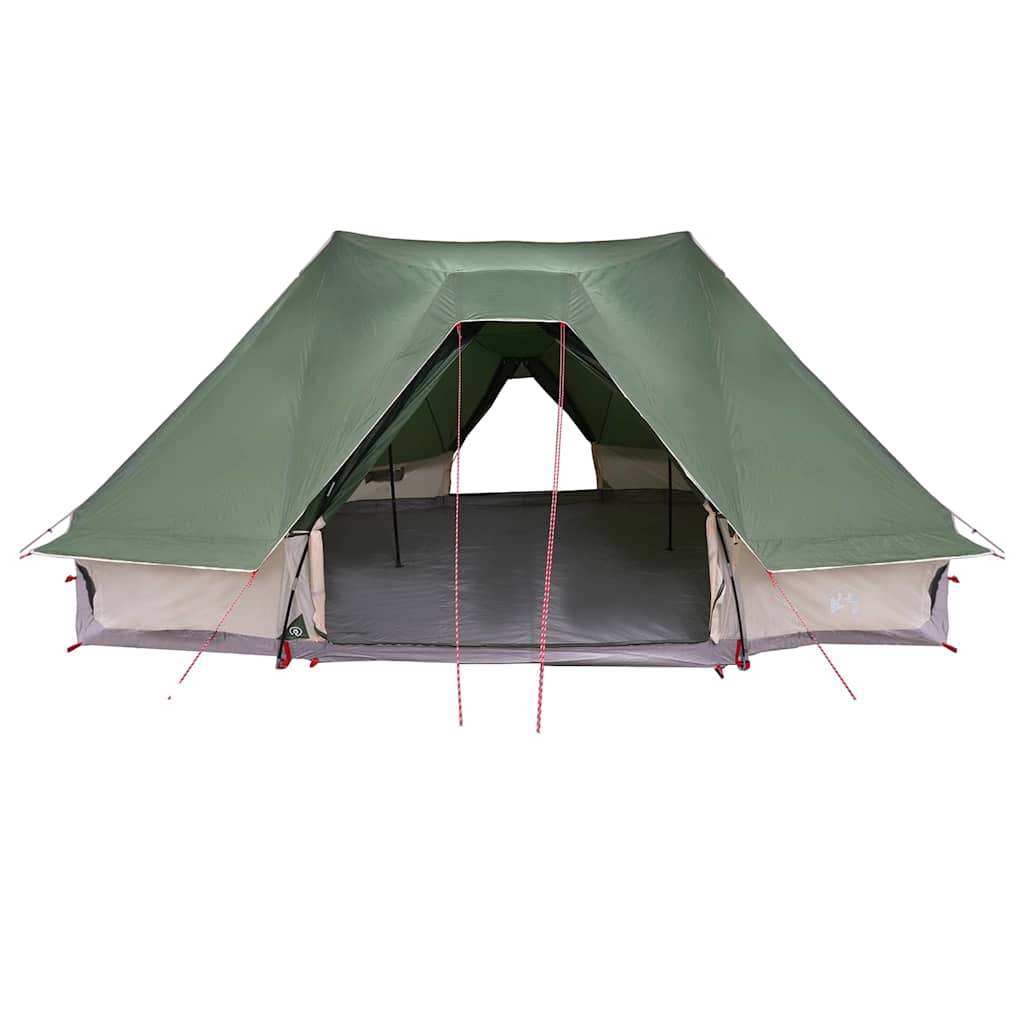 vidaXL Tipi Tent 10-Person Green Taffeta - 680 x 430 x 270 cm