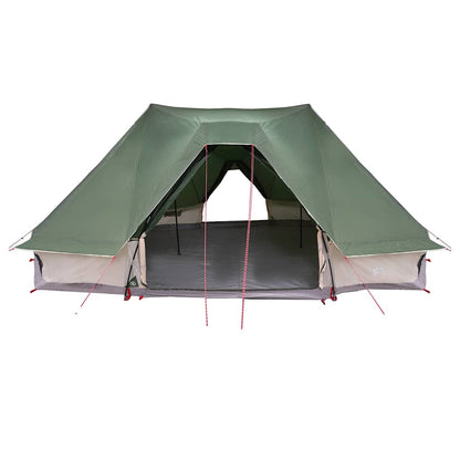 vidaXL Tipi Tent 10-Person Green Taffeta - 680 x 430 x 270 cm