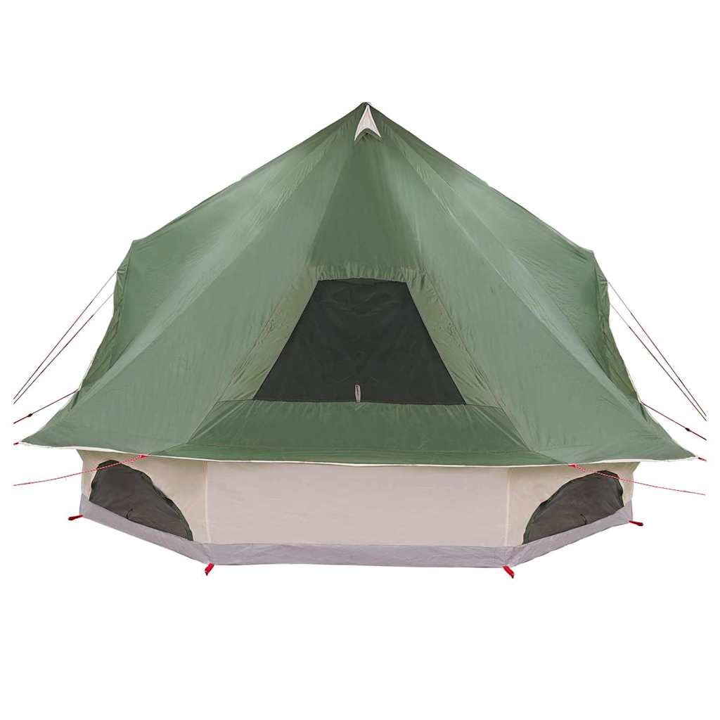 vidaXL Tipi Tent 10-Person Green Taffeta - 680 x 430 x 270 cm
