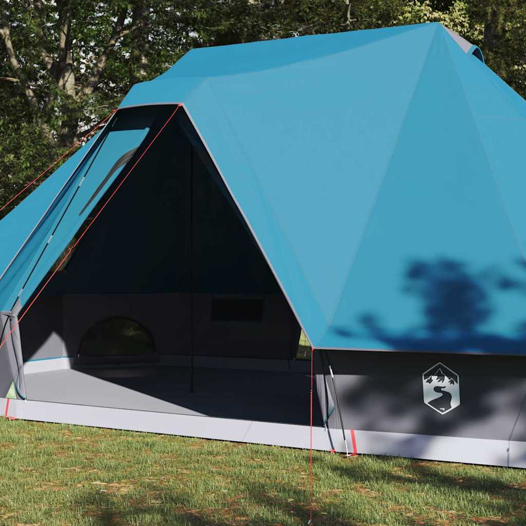 vidaXL Tipi Tent 10-Person Blue Taffeta - 680 x 430 x 270 cm