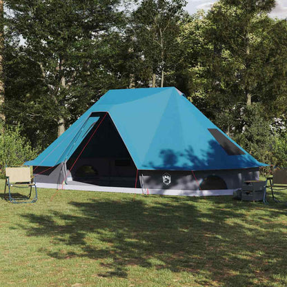 vidaXL Tipi Tent 10-Person Blue Taffeta - 680 x 430 x 270 cm