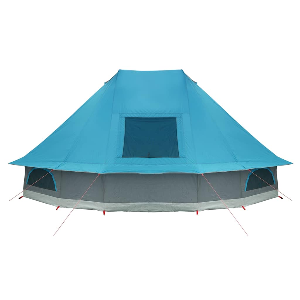 vidaXL Tipi Tent 10-Person Blue Taffeta - 680 x 430 x 270 cm