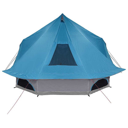 vidaXL Tipi Tent 10-Person Blue Taffeta - 680 x 430 x 270 cm