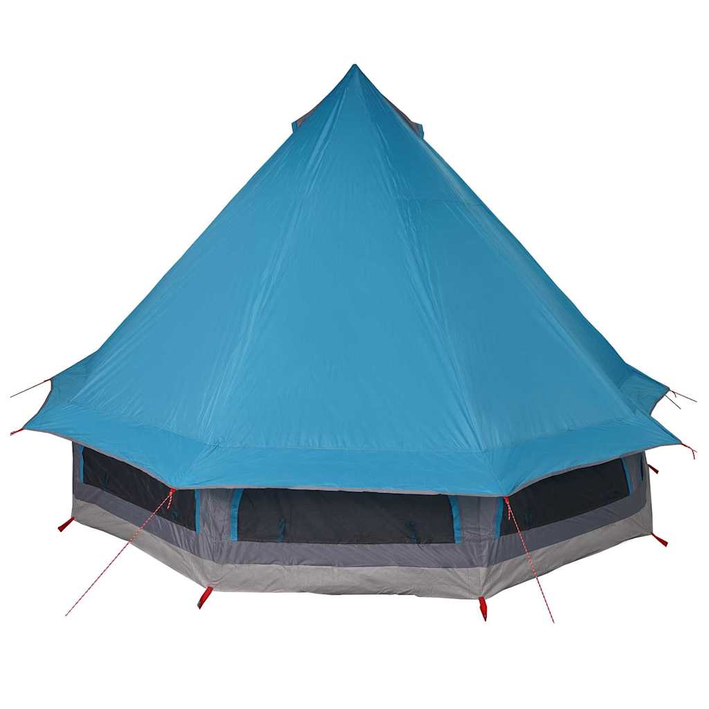 vidaXL Tipi Tent with Roof Blue 404 x 370 x 270 cm Taffeta