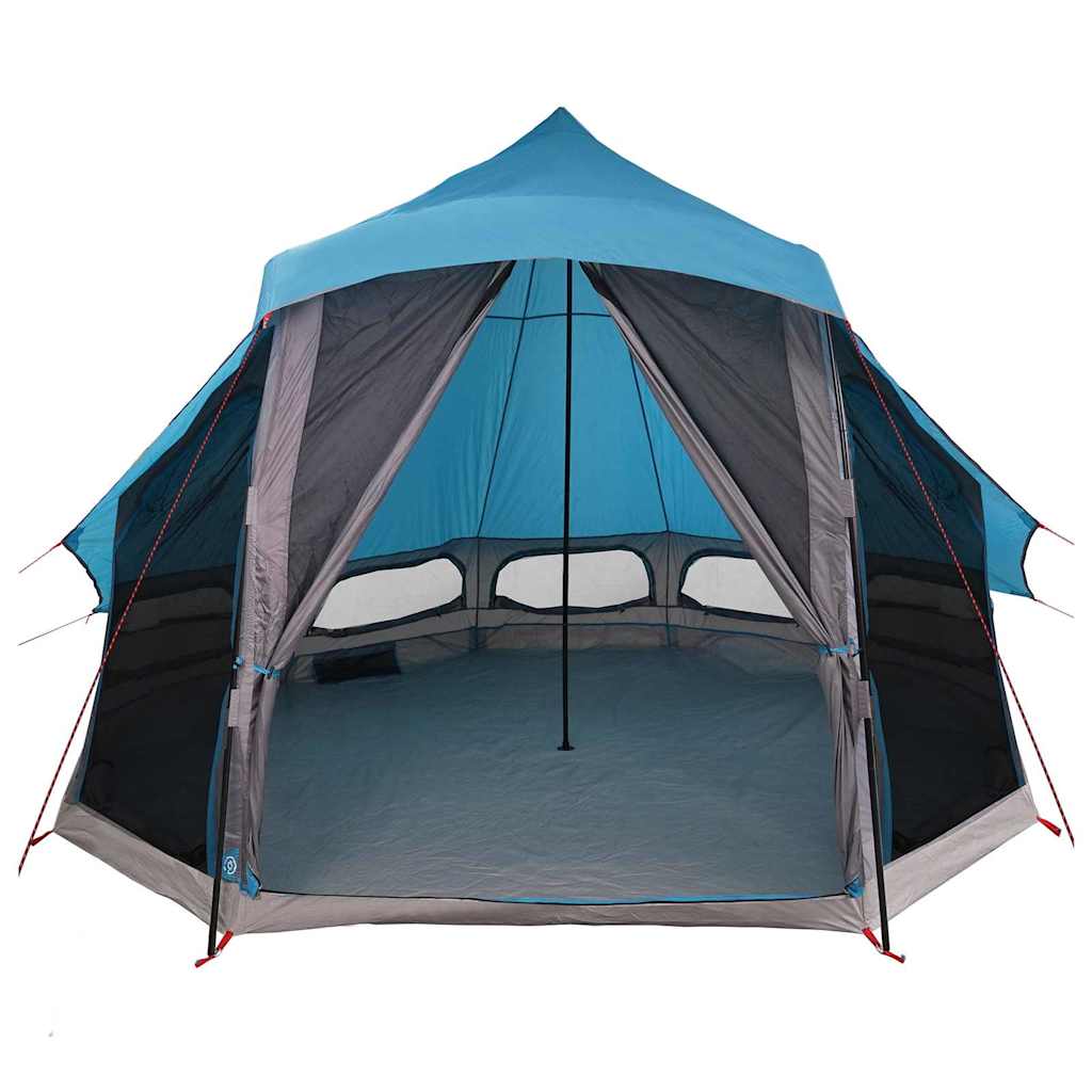 vidaXL Tipi Tent with Roof Blue 404 x 370 x 270 cm Taffeta