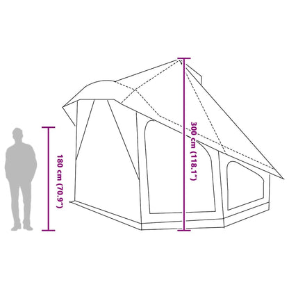 vidaXL Tipi Tent with Roof Blue 508 x 470 x 300 cm Taffeta