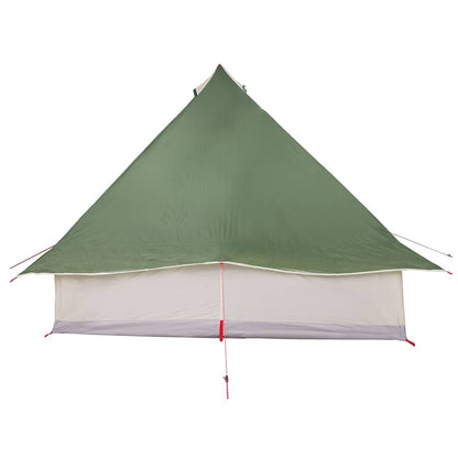 vidaXL Tipi Tent 8-Person Green Taffeta - 358 x 296 x 258 cm
