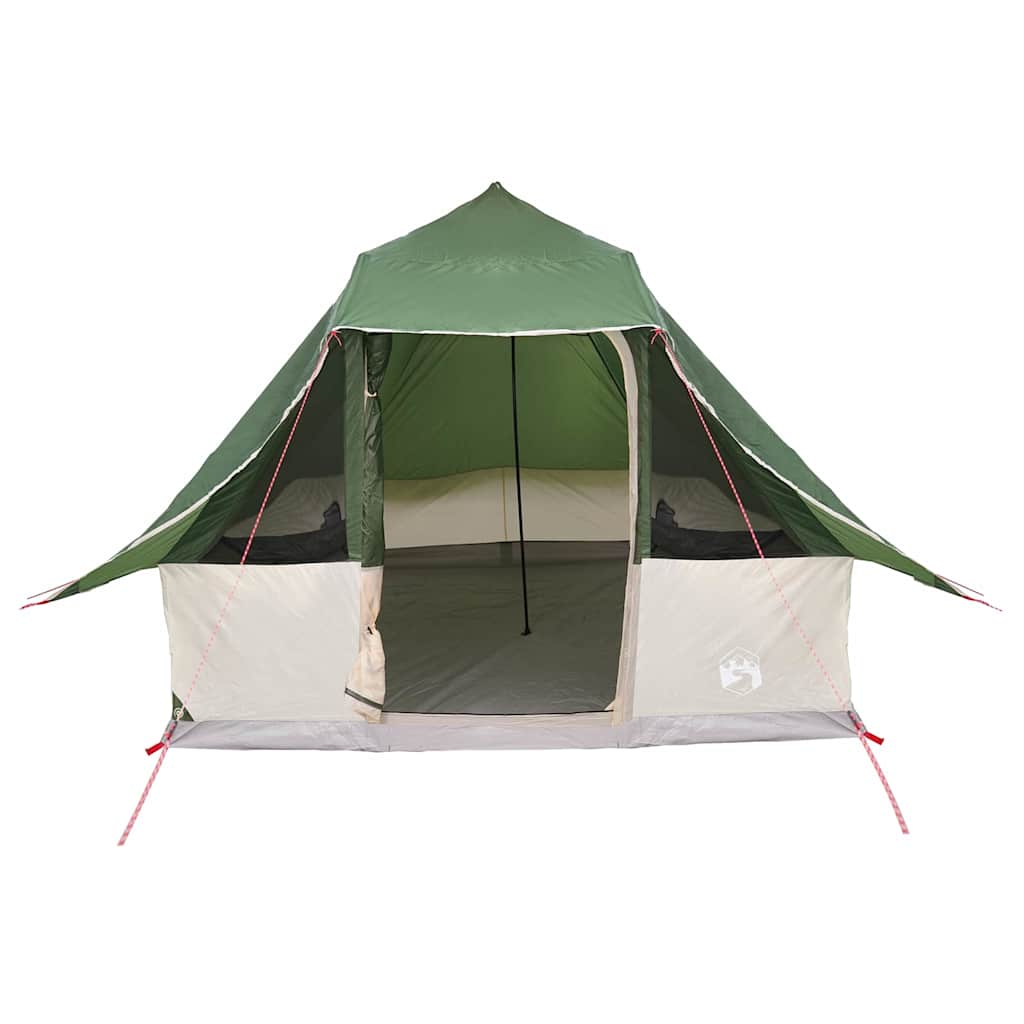 vidaXL Tipi Tent 8-Person Green Taffeta - 358 x 296 x 258 cm