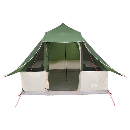 vidaXL Tipi Tent 8-Person Green Taffeta - 358 x 296 x 258 cm