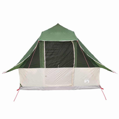 vidaXL Tipi Tent 8-Person Green Taffeta - 358 x 296 x 258 cm