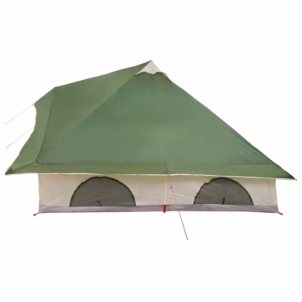 vidaXL Tipi Tent 8-Person Green Taffeta - 358 x 296 x 258 cm