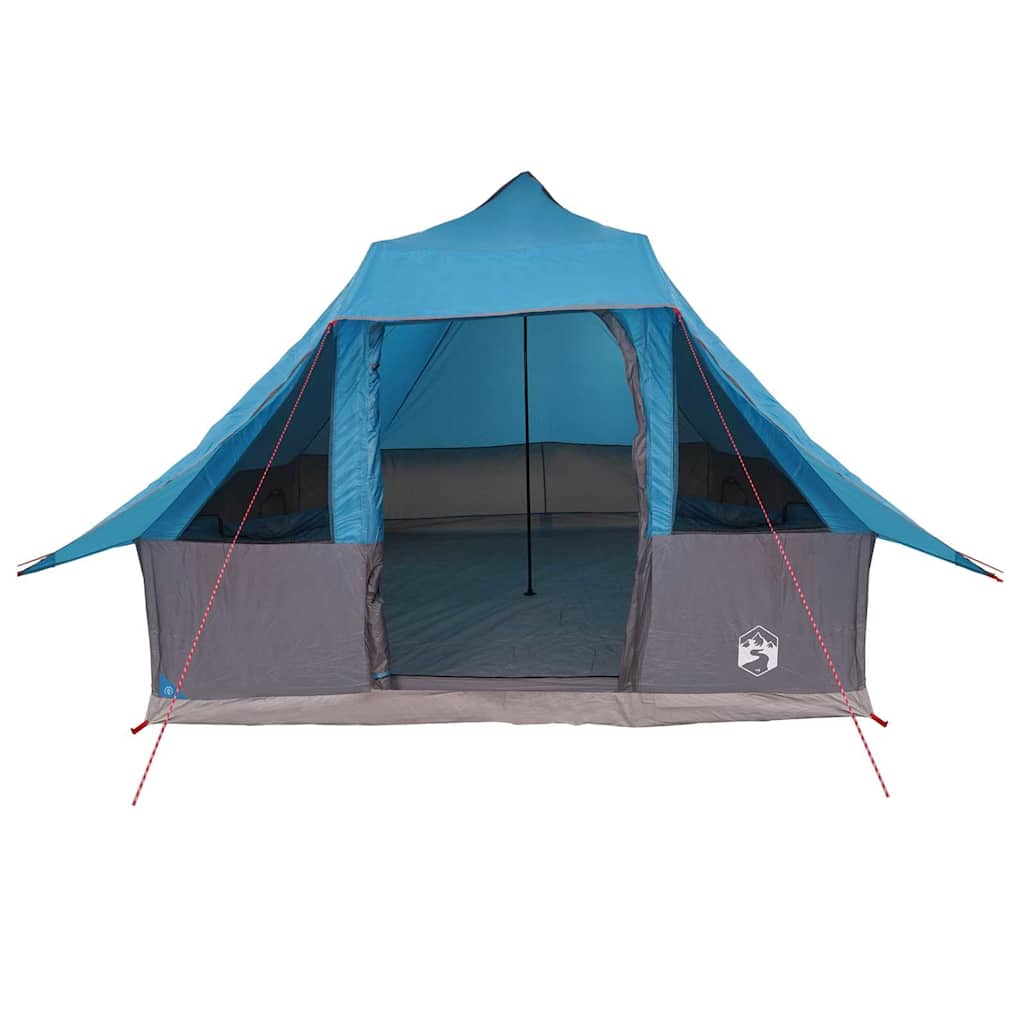 vidaXL Tipi Tent 8-Person Blue Taffeta - 358 x 296 x 258 cm