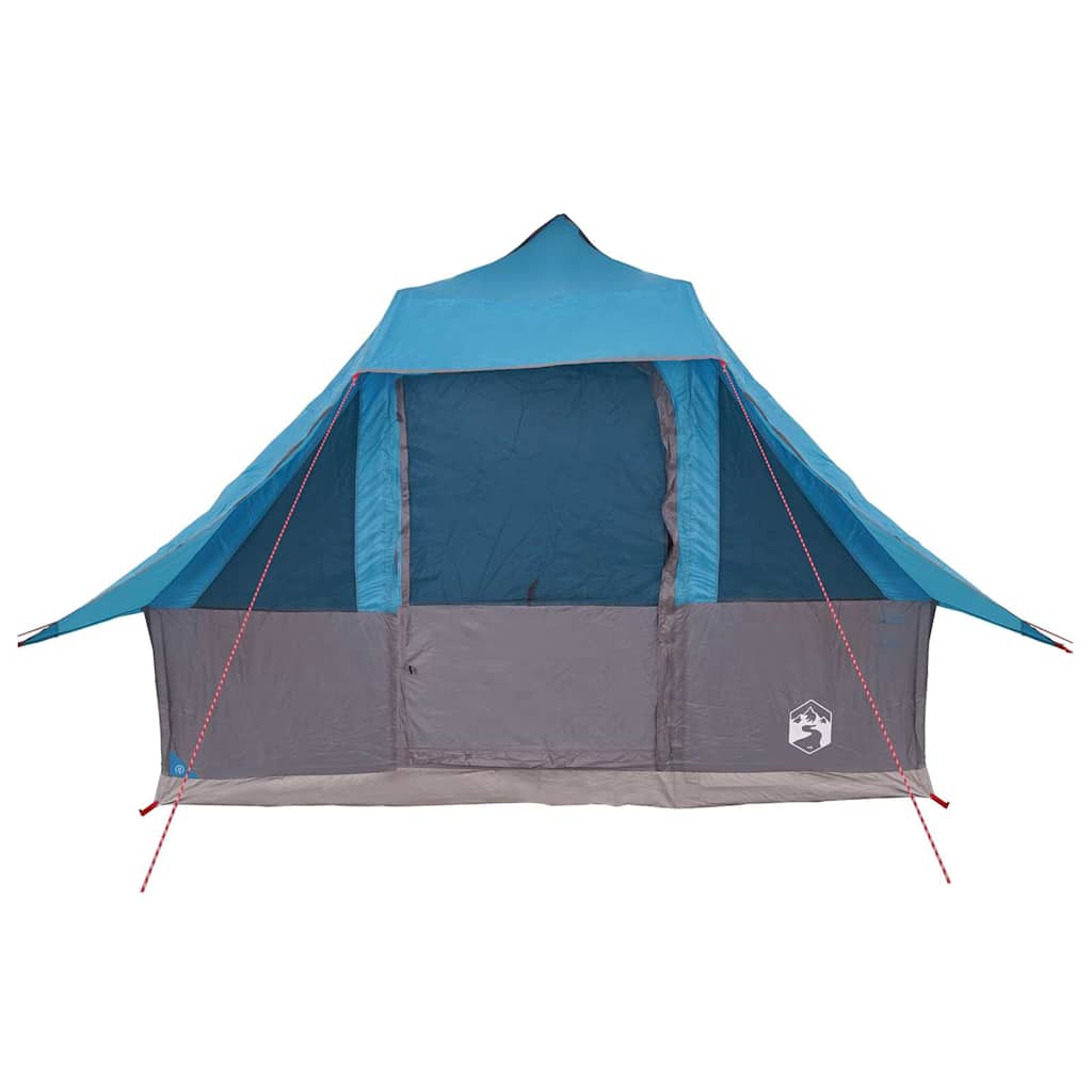 vidaXL Tipi Tent 8-Person Blue Taffeta - 358 x 296 x 258 cm