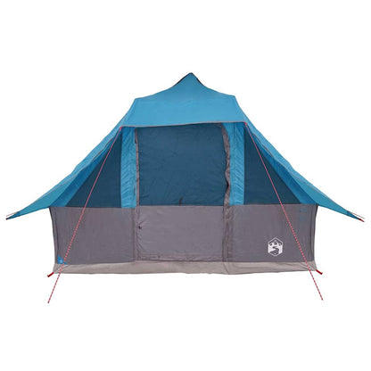 vidaXL Tipi Tent 8-Person Blue Taffeta - 358 x 296 x 258 cm