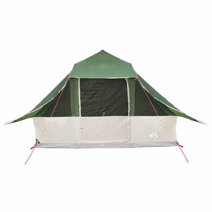 vidaXL Tipi Tent 10-Person Green Taffeta - 364 x 281 x 257 cm