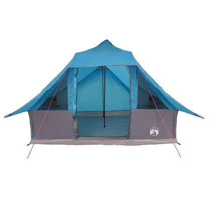 vidaXL Tipi Tent 10-Person Blue Taffeta - 364 x 281 x 257 cm
