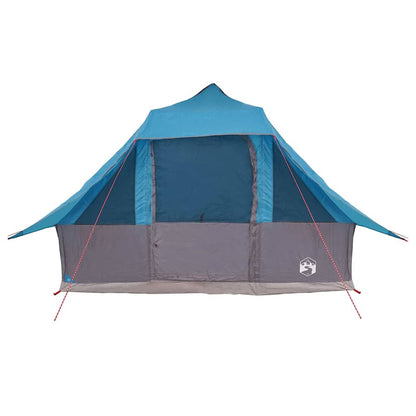 vidaXL Tipi Tent 10-Person Blue Taffeta - 364 x 281 x 257 cm