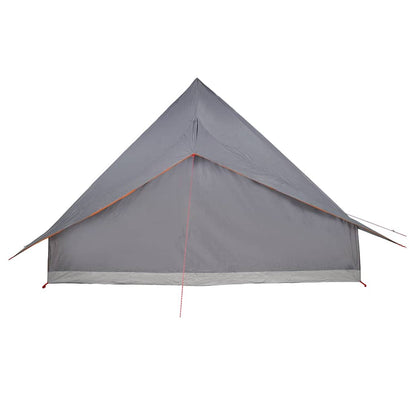 vidaXL Tipi Tent 10-Person Grey and Orange Taffeta - 364 x 281 x 257 cm