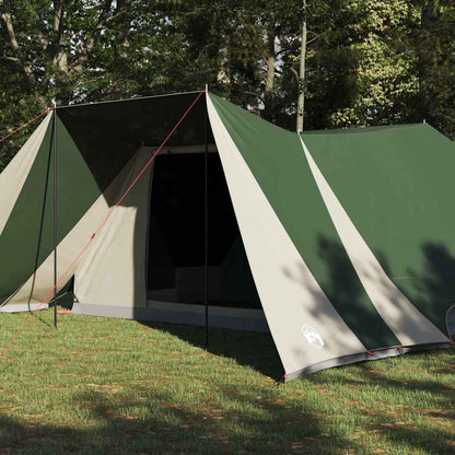vidaXL Tipi Tent 12-Person Green Taffeta - 660 x 456 x 200 cm