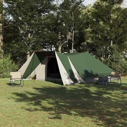 vidaXL Tipi Tent 12-Person Green Taffeta - 660 x 456 x 200 cm
