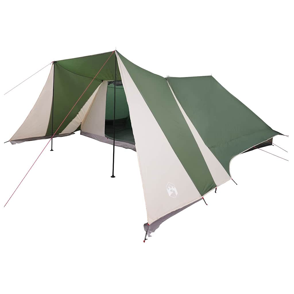 vidaXL Tipi Tent 12-Person Green Taffeta - 660 x 456 x 200 cm