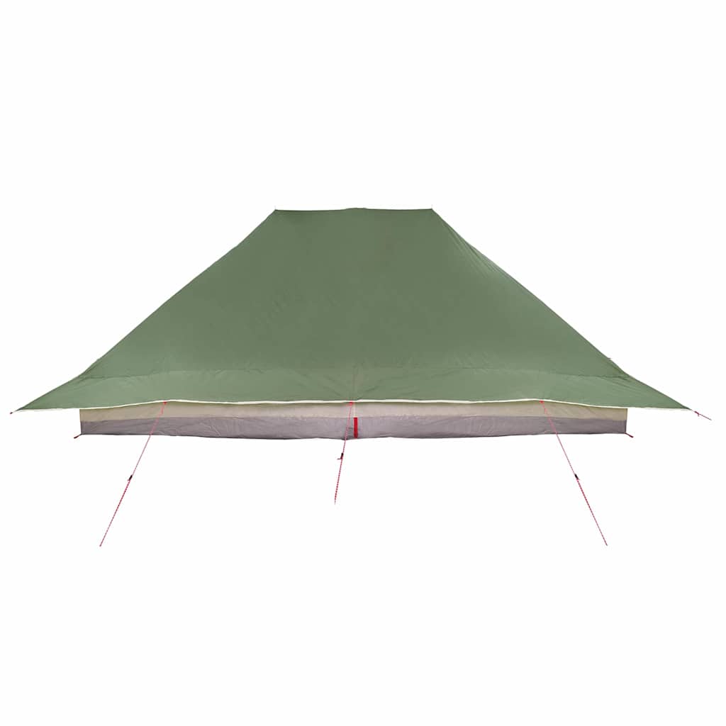 vidaXL Tipi Tent 12-Person Green Taffeta - 660 x 456 x 200 cm