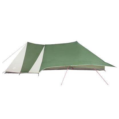 vidaXL Tipi Tent 12-Person Green Taffeta - 660 x 456 x 200 cm