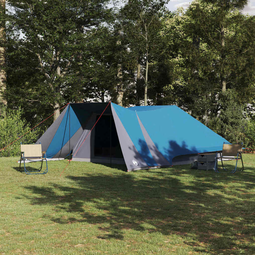 vidaXL Tipi Tent 12-Person Blue Taffeta - 660 x 456 x 200 cm
