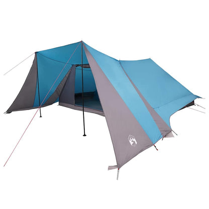 vidaXL Tipi Tent 12-Person Blue Taffeta - 660 x 456 x 200 cm