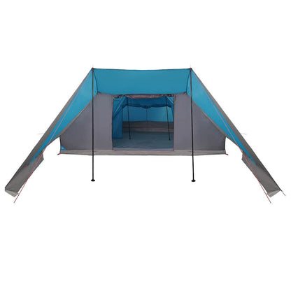 vidaXL Tipi Tent 12-Person Blue Taffeta - 660 x 456 x 200 cm