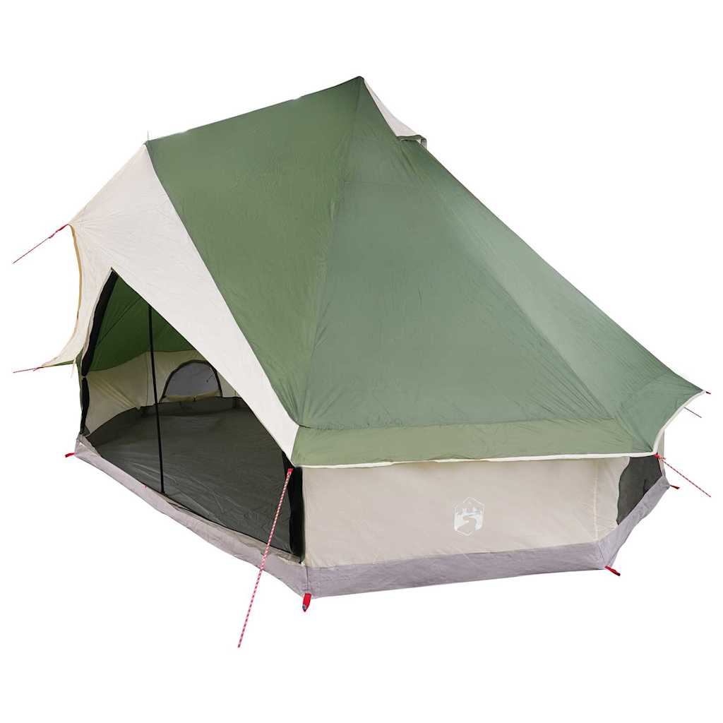 vidaXL Tipi Tent 8-Person Green Taffeta - 400 x 346 x 250 cm