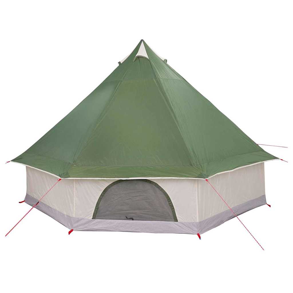 vidaXL Tipi Tent 8-Person Green Taffeta - 400 x 346 x 250 cm