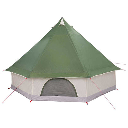 vidaXL Tipi Tent 8-Person Green Taffeta - 400 x 346 x 250 cm
