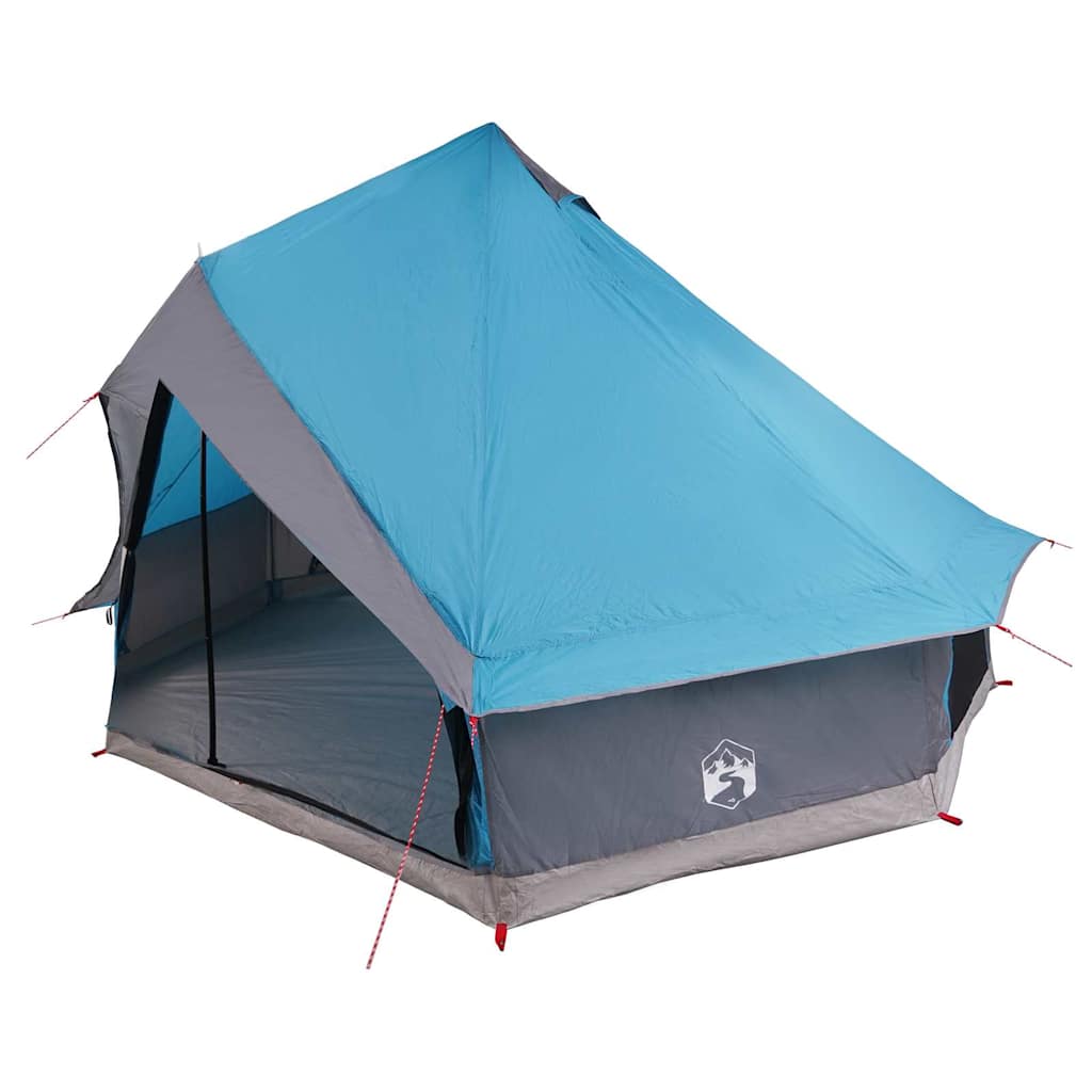 vidaXL Tipi Tent 8-Person Blue Taffeta - 400 x 346 x 250 cm
