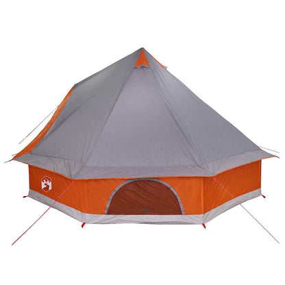 vidaXL Tipi Tent 8-Person Grey and Orange Taffeta - 400 x 346 x 250 cm