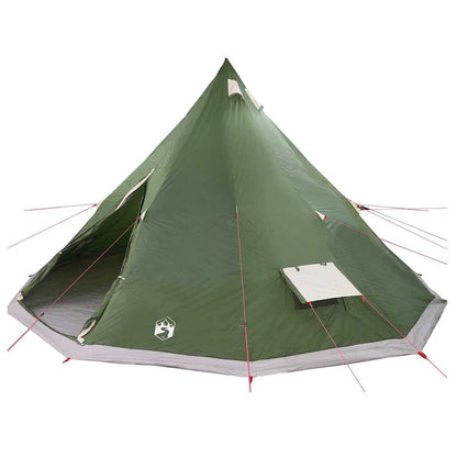 vidaXL Tipi Tent with Roof Green 560 x 560 x 300 cm Taffeta