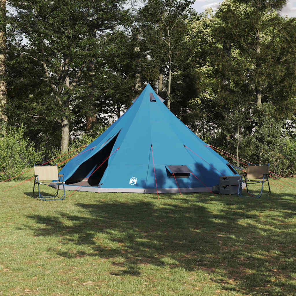 vidaXL Tipi Tent with Roof Blue 560 x 560 x 300 cm Taffeta