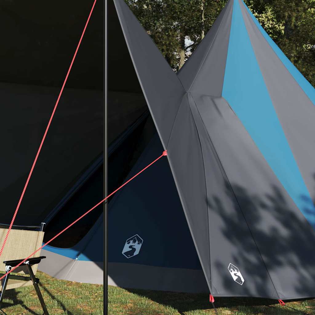 vidaXL Tipi Tent with Roof Blue 510 x 690 x 330 cm Taffeta