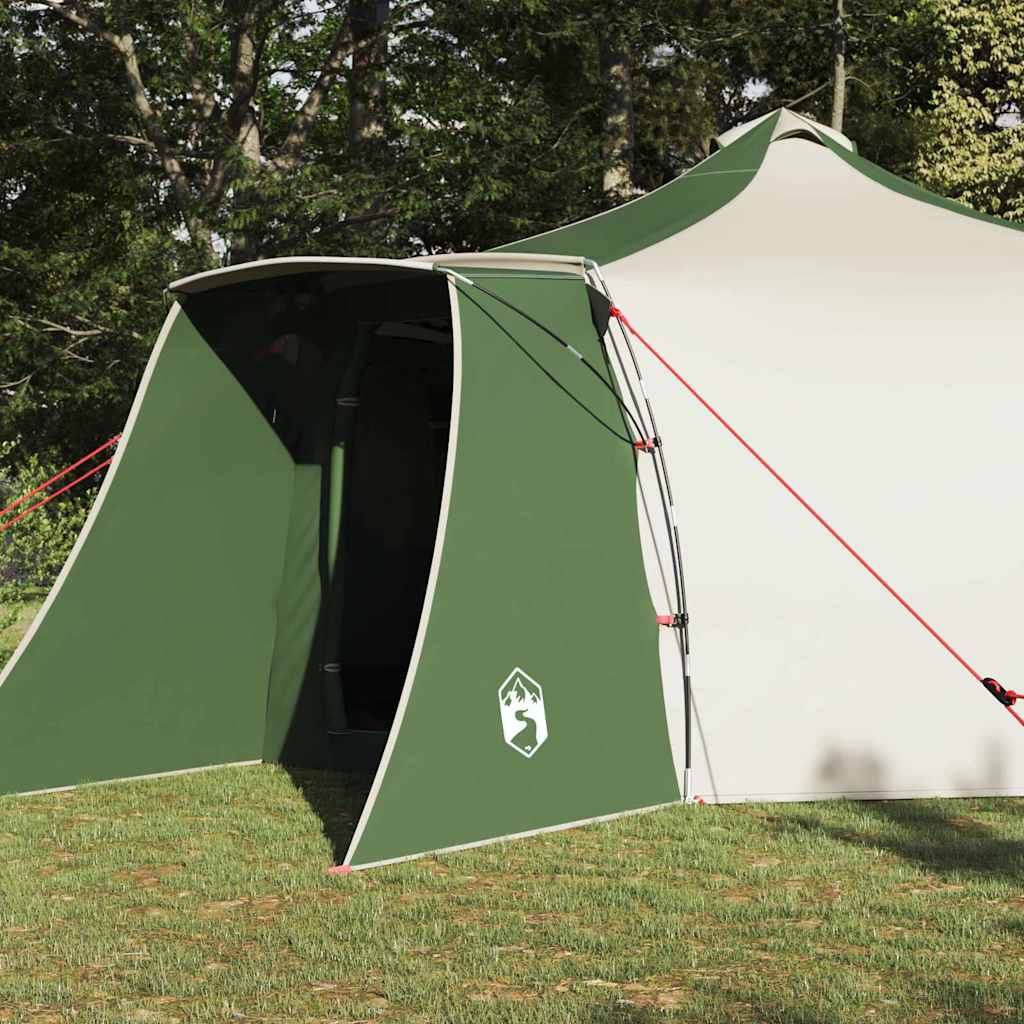 vidaXL Tipi Tent 8-Person Green Taffeta - 492 x 492 x 275 cm