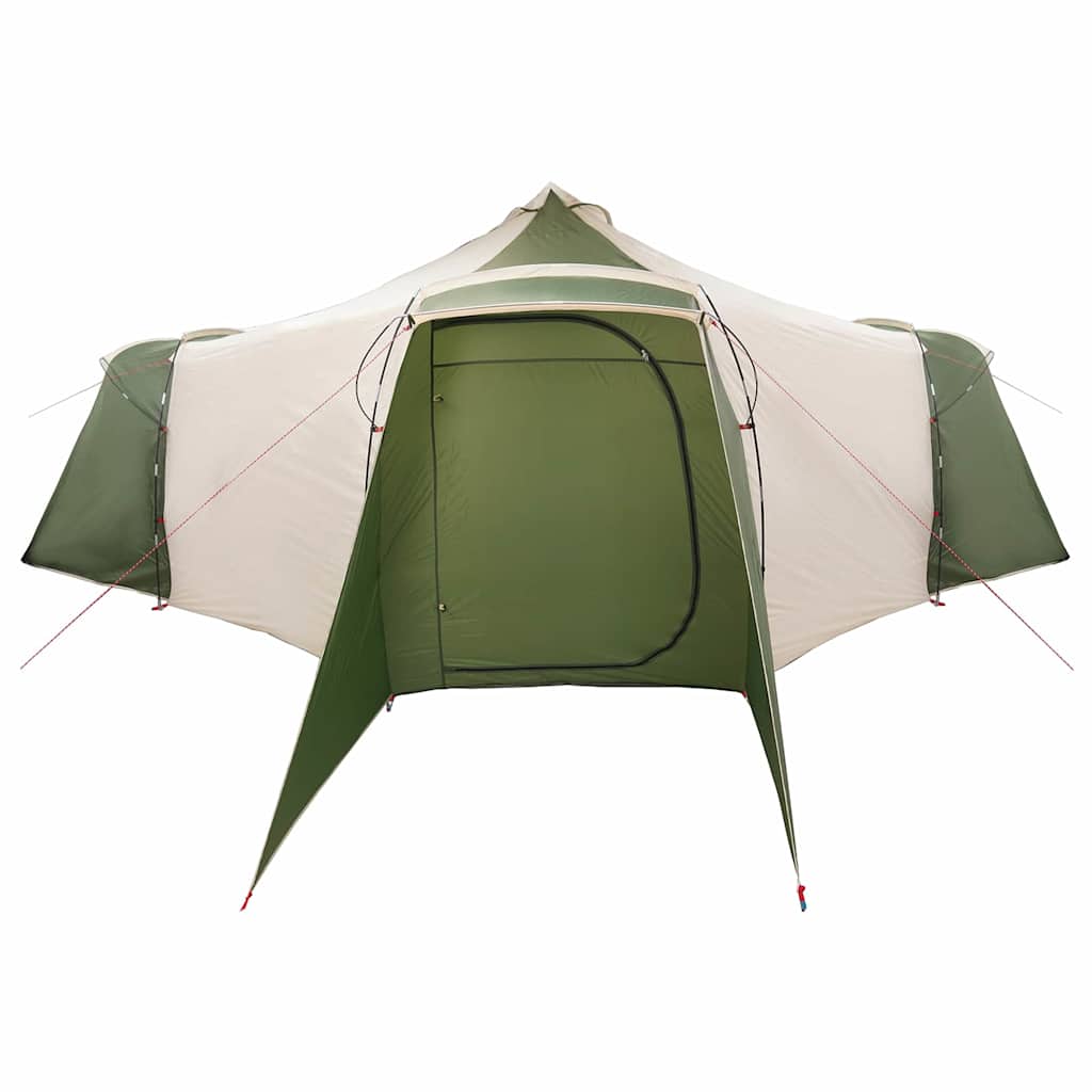 vidaXL Tipi Tent 8-Person Green Taffeta - 492 x 492 x 275 cm