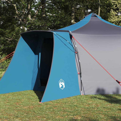 vidaXL Tipi Tent 8-Person Blue Taffeta - 492 x 492 x 275 cm